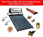 Solar Geyser 200L 20XTUBE Kit High-pressure Kwikot Fully Installed By Juspropa