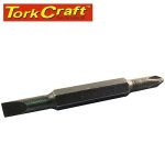 Tork Craft Repl. Insert Bit - 75MM X Phillips No. 2 & Sl 1 4 For KT2677 Double-ended KT2677-1