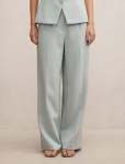 Lee Wide Leg Pants - 16 Hazy Aqua Suit