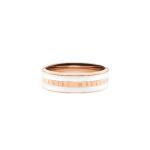 Emalie Ring Satin White Rose Gold - 58