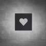 Heart Sign - Black - Powder Coated Aluminum