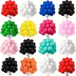 40PCS Matte 25.4 Cm Thickened Latex Balloons New Year Holiday Party Decoration Birthday Party Balloons