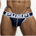 Pump Mesh Jockstrap Grey Navy And White
