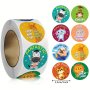 500pcs Cute Cartoon Animal Stickers Reward Label Gift Packaging Birthday Party Label Stickers Stationery Sticker
