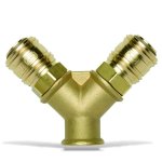 Gav Quick Coupler Brass Two Way 3 8"F
