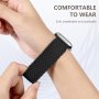 Adjustable Braided Solo Loop Apple Watch Band - Stretchy Elastic Wristband Compatible With Iwatch Series 9/8/7/6/5/4/3/2/1/SE/ULTRA Soft Breathable Fabric Exercise & Fitness Accessory Water-resistant Ios 12.1