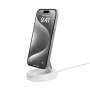 Belkin - Boostcharge Pro - Convertible Magnetic Wireless Charging Stand With QI2 - 15 Watt Charger - White