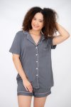 Ladies Short Pyjama Set With Pockets