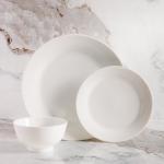 Fusion Collection Dinner Set White 12 Piece