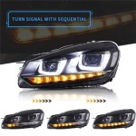 Vw Polo Golf 6 MK6 LED Headlight Left Side With Sequential Indicators Second Hand
