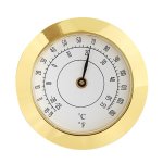 2 Pcs 38MM High Precision Home Guitar Violin Case Cigar Thermometer Style:thermometer