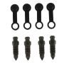 4 Sets Brake Pump Screw For Motorcycle Bolt Bleeder Screw Steel Plastic