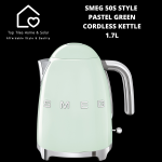 Smeg 50S Style Pastel Green Cordless Kettle - 1.7L