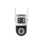 Dual-lens Ptz Wireless Security Camera White - 1 Unit