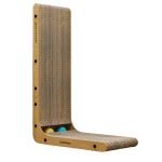 Cat Scratcher 60CM L Shape Scratch Pad Wall Mounted With 2 Balls