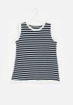 PoP Candy Striped Dress - Navy & White