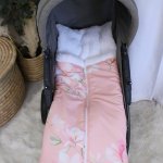 3-IN-1 Snuggle Baby Sleeping Bag Azalea Pink Flower Bouquet Set