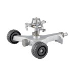 Impulse Sprinkler On Metal Sled With Wheels