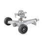Impulse Sprinkler On Metal Sled With Wheels