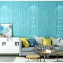 20pcs 3D Roman Sculpture Style Brick Tile Vinyl Wall Sticker Waterproof Mildew Proof Self-Adhesive Foam Wall Panel For Kitchen Living Room Bathroom Corridor Office