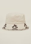 Cotton On Kids Reversible Bucket Hat - Rainy Day palm Embroidery