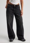 Mid Rise Baggy Jean - Midnight Black