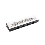 Speedy 4 Hole Harmonica – Black And White