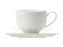 Maxwell & Williams - 220ML White Basics Diamonds Cup & Saucer - 4 Cups + 4 Saucers