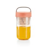 L Ku Jar To Go 600ML - Turquoise Coral - Turquoise