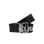 Webbing Logo Belt -black