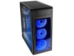 Raidmax Alpha Prime Rgb LED Tempered Glass Side front Gpu 390MM Atx Gaming Chassis Black