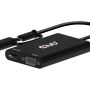 CLUB3D USB Type-c Type-a 2-IN-1 Port Replicator - HDMI 4K @30HZ And Vga 1080P @60HZ - Supporting Mst CSV-1611