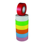 Llg Adhesive Label Tape Yellow Length: 12.7 M Width: 25.4 Mm Pack Of 3