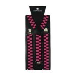 Unisex Braces Pink And Black
