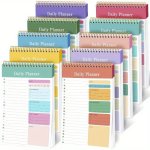 Daily To-do List Notepad - 12.7X20.32CM Portable Planner With 30 Laminated Pages For Work School Fitness & Academic Goals - Insp