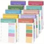 Daily To-Do List Notepad - Portable Planner For Work School Fitness & Academic Goals - Inspirational Task Organizer Assorted Colors