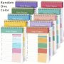 Daily To-do List Notepad - Portable Planner For Work School Fitness & Academic Goals - Inspirational Task Organizer Assorted Colors