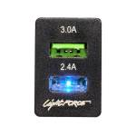 Lightforce Dual USB To Suit Toyota For