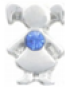 Bcg - Children Birthstone Charms For Floating Locket Girl - September