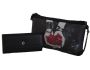 Fino Faux Leather Crossbody Clutch Bag With Deatachable Chain & Purse Set
