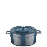 Lava Round Casserole 24 Cm Mojolica Grey