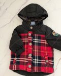Naartjie Red And Blue Checked Jacket 3 6M