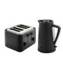 Swan Kettle And 4 Slice Toaster Pack Stealth Black SSTP8