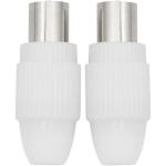 Volkano 1X Male 1X Female Coax Plugs VK-4406-BK