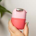 Facial Ice Roller With Double Metal Roller - Pink