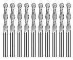 Ball Nose End Mill Cutting Bit – 3.175MM Bore