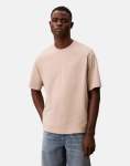 Calvin Klein Logo Back Print Beige T-Shirt - XXL White