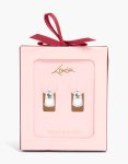Silver Plated Chunky Medium Hoop Earrings