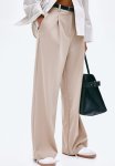 Wide Trousers - Beige