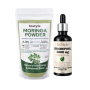 100% Organic Moringa Powder & Liquid Chlorophyll Drops Extra Strength